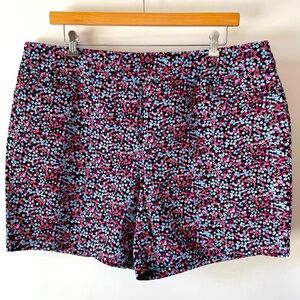 Croft & Barrow ‘Effortless Stretch’ Shorts Pink & Blue Floral Print Size 20W